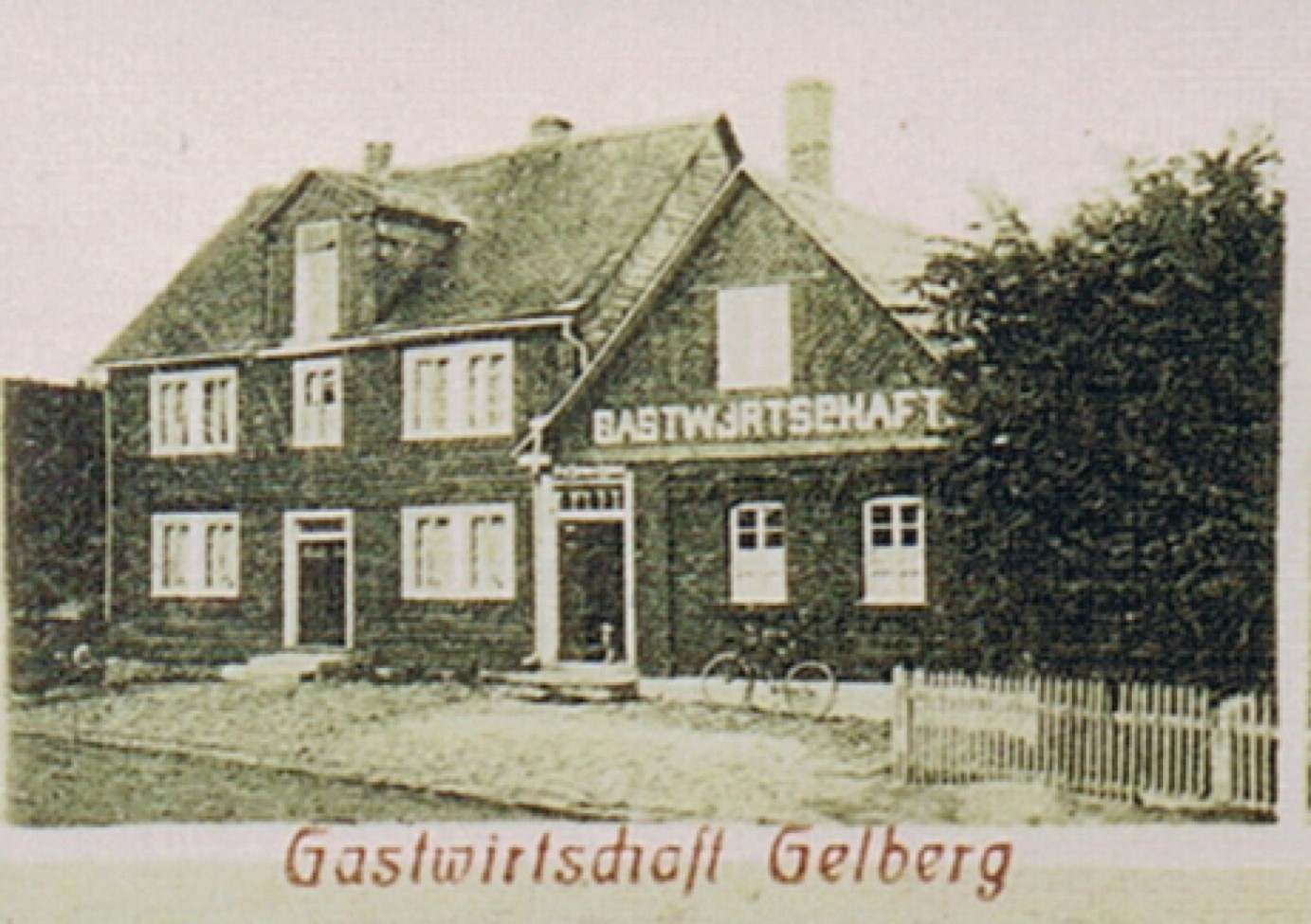 Gastwirtschaft Gelberg Foto zwischen 1906 und 1912